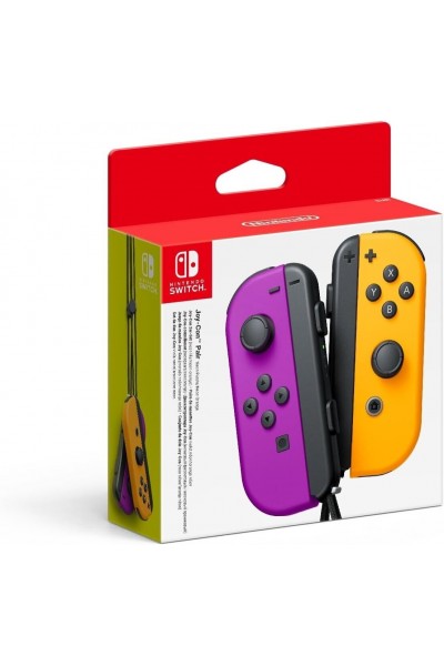 JOY-CON NEON PURPLE/NEON ORANGE PER NINTENDO SWITCH PRODOTTO UFFICIALE ITALIANO