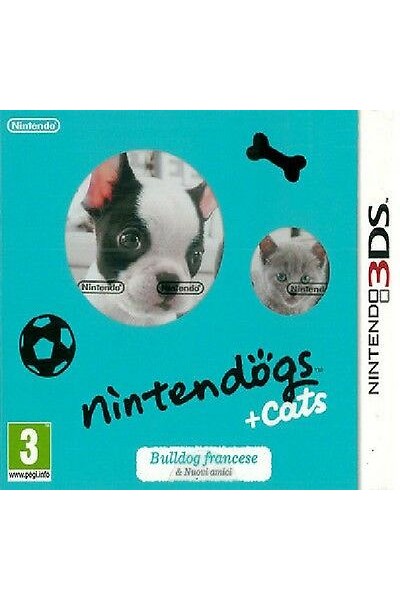 NINTEDOGS +CATS BULDOG FRANCESE PER NINTENDO 3DS NUOVO UFFICIALE ITALIANO